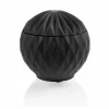 Candellana Ornament geurkaars bol mat zwart
