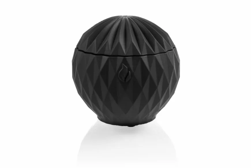 Candellana Ornament geurkaars bol mat zwart