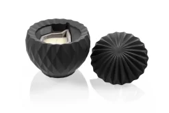 Candellana Ornament geurkaars bol mat zwart