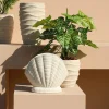 Countryfield Bloempot Ribbel Creme S