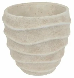Countryfield Bloempot Ribbel Creme L