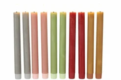 Countryfield Dinerkaars LED Diner rustiek amber met beweegbare vlam – 2 stuks