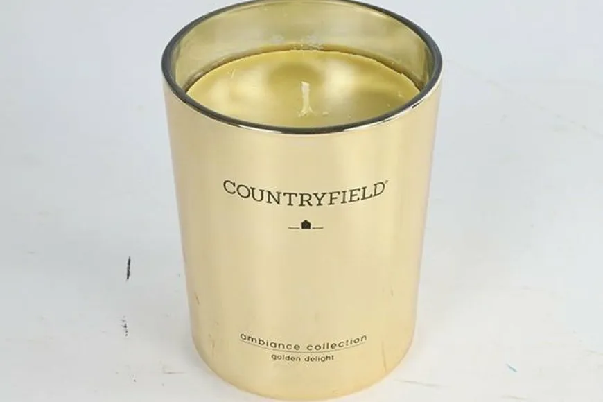 Countryfield Geurkaars Golden Delight goud - M of L