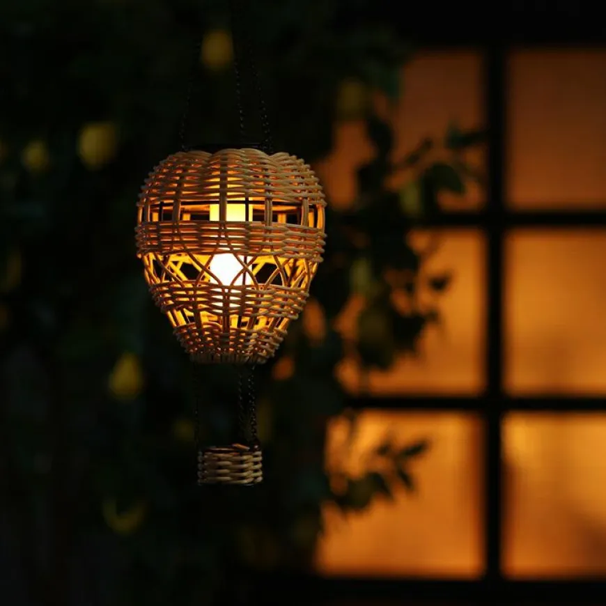 Countryfield Hanger hete luchtballon Solar LED bruin (1 stuks)