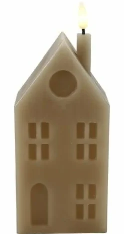 Countryfield Huis kaars LED Lyon L beige