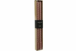 Countryfield Kaars Twirly set van 2 roze kaarsen