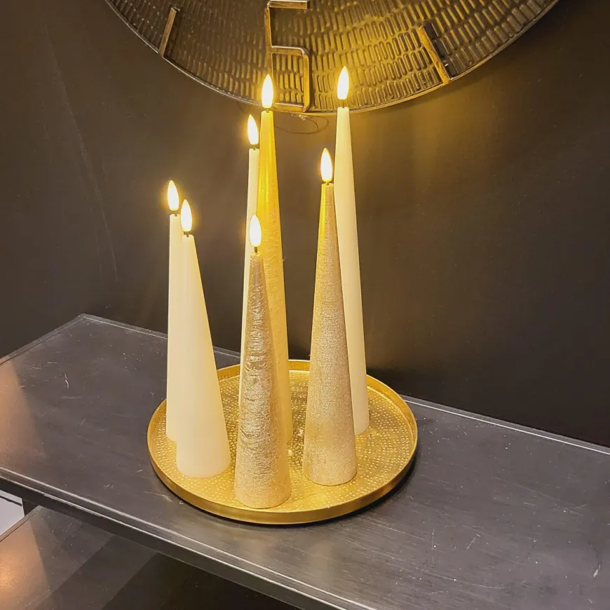 Countryfield Kegelkaars Ø5CM LED Lyon S beige