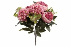 Countryfield Kunst boeket Peony Hydrangea 3x3 Lila