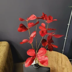 Countryfield Kunstdeco Vlinder Lush rood Set van 3 takken met 3 vlinders per tak