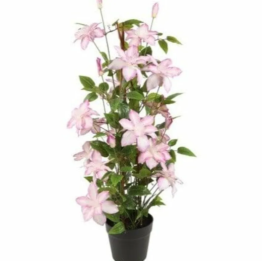Countryfield Kunstplant Clematis XL roze 94 cm hoog