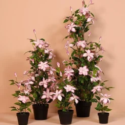 Countryfield Kunstplant Clematis XL roze 94 cm hoog