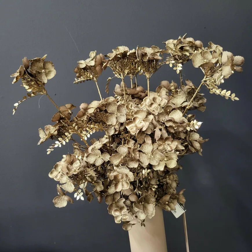 Countryfield Kunsttak Hydrangea bruin