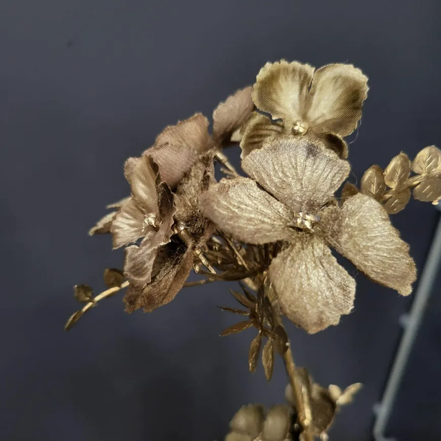 Countryfield Kunsttak Hydrangea bruin
