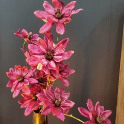Countryfield Kunsttak Magnolia donkerroze / goud