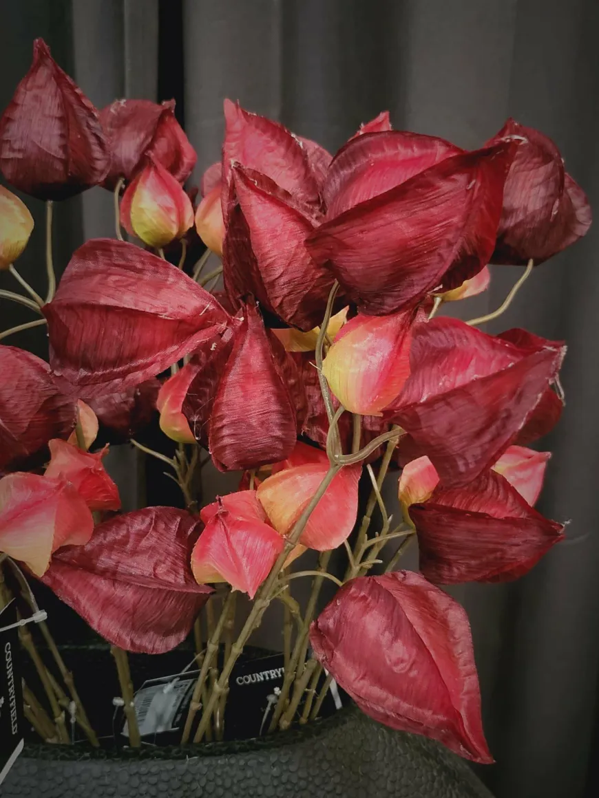 Countryfield Kunsttak Physalis vuur rood