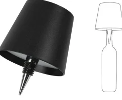 Countryfield Lamp touch flessenkurk LED Lux zwart