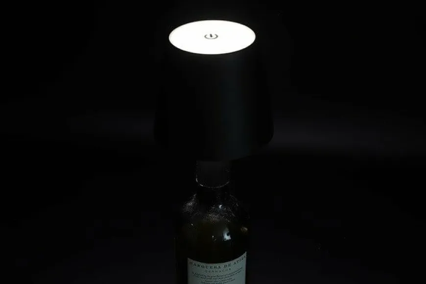 Countryfield Lamp touch flessenkurk LED Lux zwart