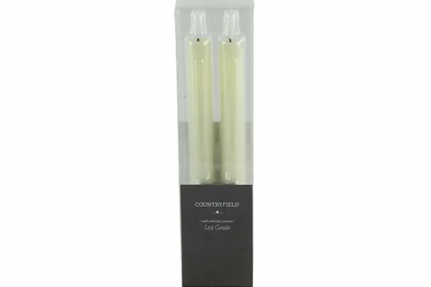 Countryfield LED Licht Dinerkaars Lyon rustiek creme - set van 2