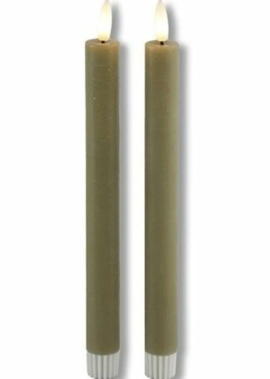 Countryfield LED Licht Dinerkaars Lyon rustiek beige - set van 2
