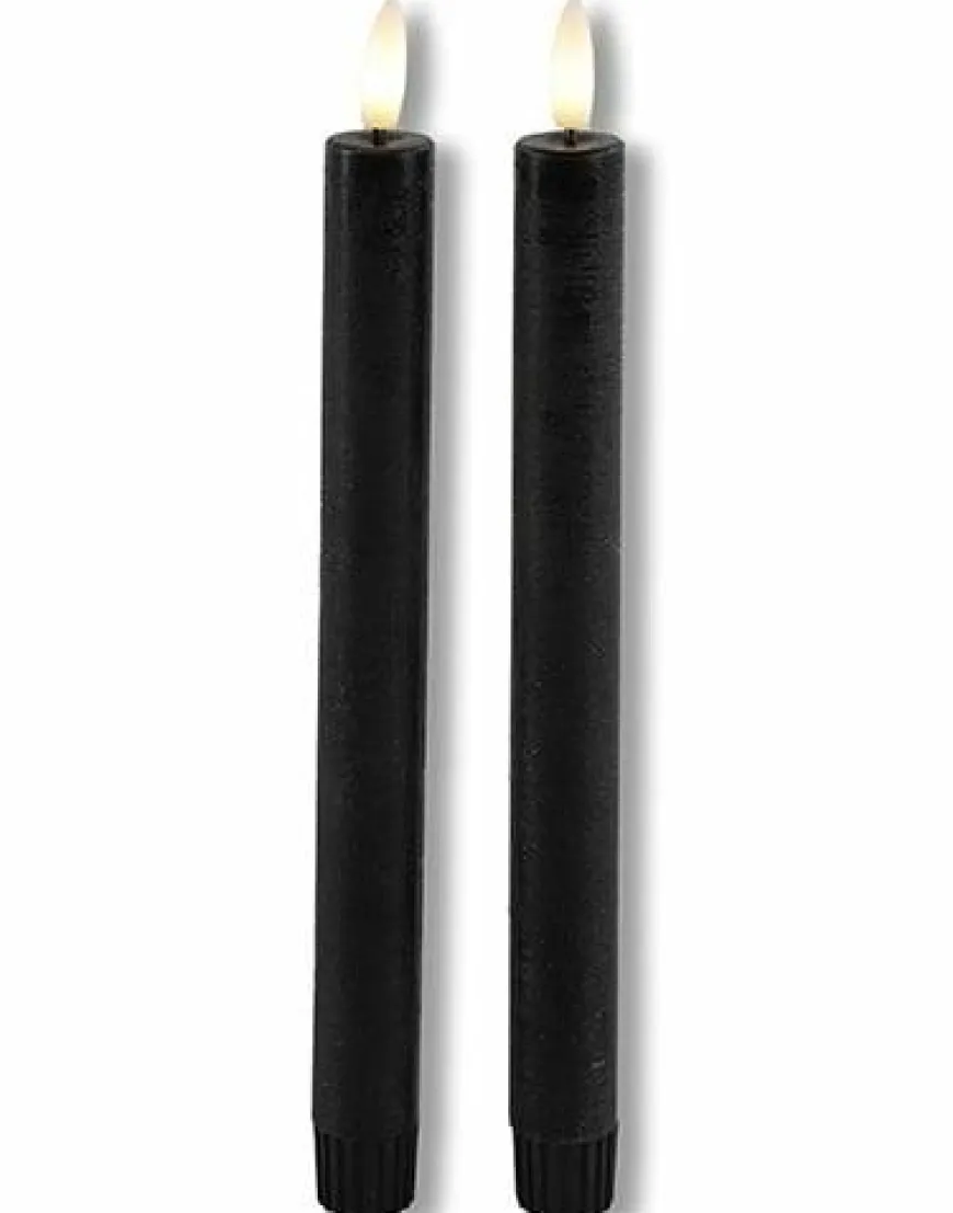 Countryfield LED Licht Dinerkaars Lyon rustiek zwart - set van 2