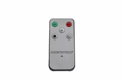 Countryfield LED Licht Dinerkaars Lyon rustiek zwart - set van 2