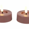 Countryfield Maxi theelicht Ø6,7CM LED Patio set van 2 roze