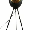Countryfield Staande lamp E27 Eggy zwart goud