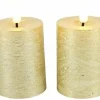 Countryfield Stompkaars Lyon Led Ø 5 cm goud set van 2