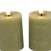 Countryfield Stompkaars Lyon Led Ø 5 cm beige set van 2