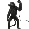 Countryfield Tafellamp aap E27 Cheeta zwart