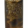 Countryfield Theelicht Cato XL verbrand goud 26 cm hoog