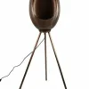 Countryfield Vloerlamp E27 Eggy antiek koper