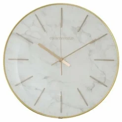 Countryfield Wandklok Bellamy wit marmer Ø 35 cm