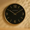 Countryfield Wandklok Copper L zwart / goud Ø 50 cm