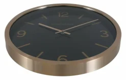 Countryfield Wandklok Copper L zwart / goud Ø 50 cm