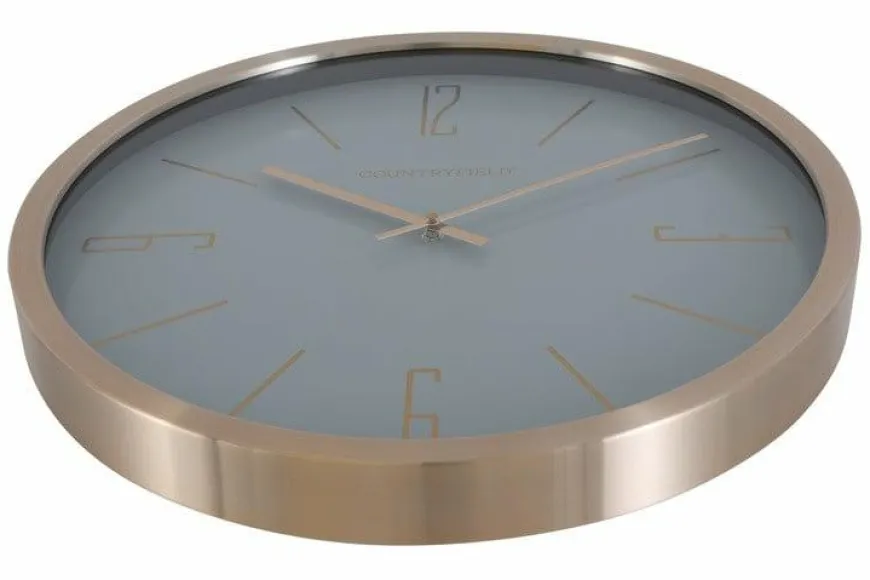 Countryfield Wandklok Copper L goud / taupe Ø 50 cm
