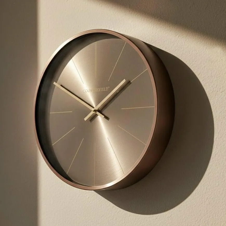 Countryfield Wandklok Copper L brons Ø 50,5 cm