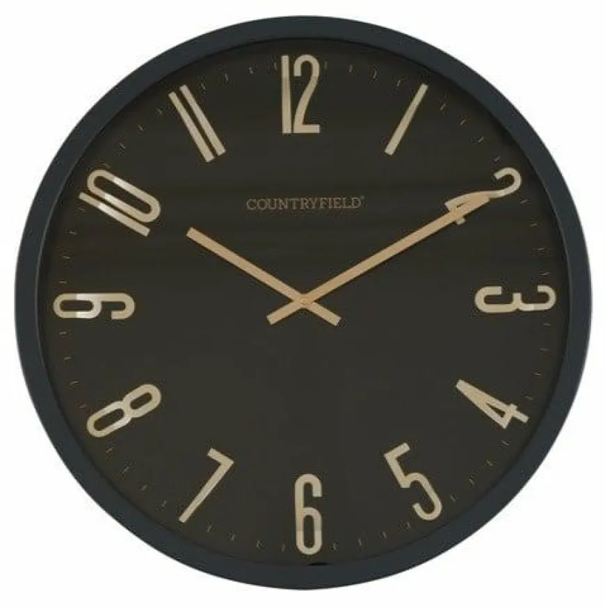 Countryfield Wandklok Copper M grijs/ zwartØ 40 cm