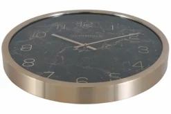 Countryfield Wandklok Copper M goud/bruin marmer Ø 40 cm