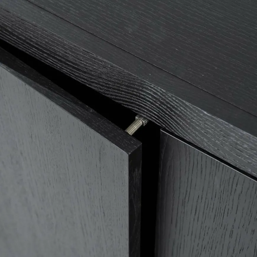Eleonora Dressoir Helsinki 200cm 2-drs. 2 laden - zwart