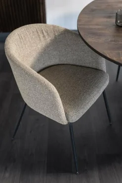 Eleonora Eettafel Aron rond 130 - bruin