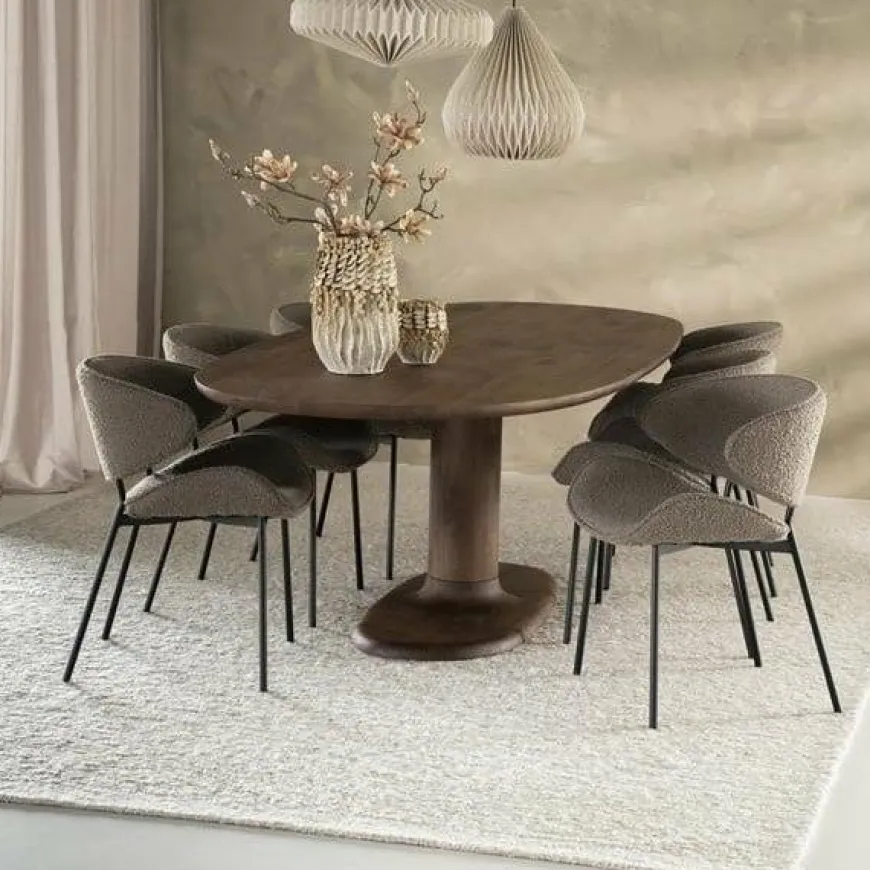 Eleonora Eettafel Coco 240x110 cm - lichtbruin