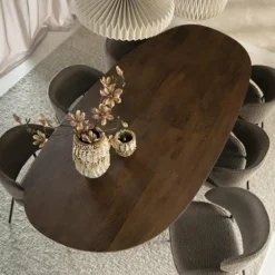 Eleonora Eettafel Coco 240x110 cm - lichtbruin