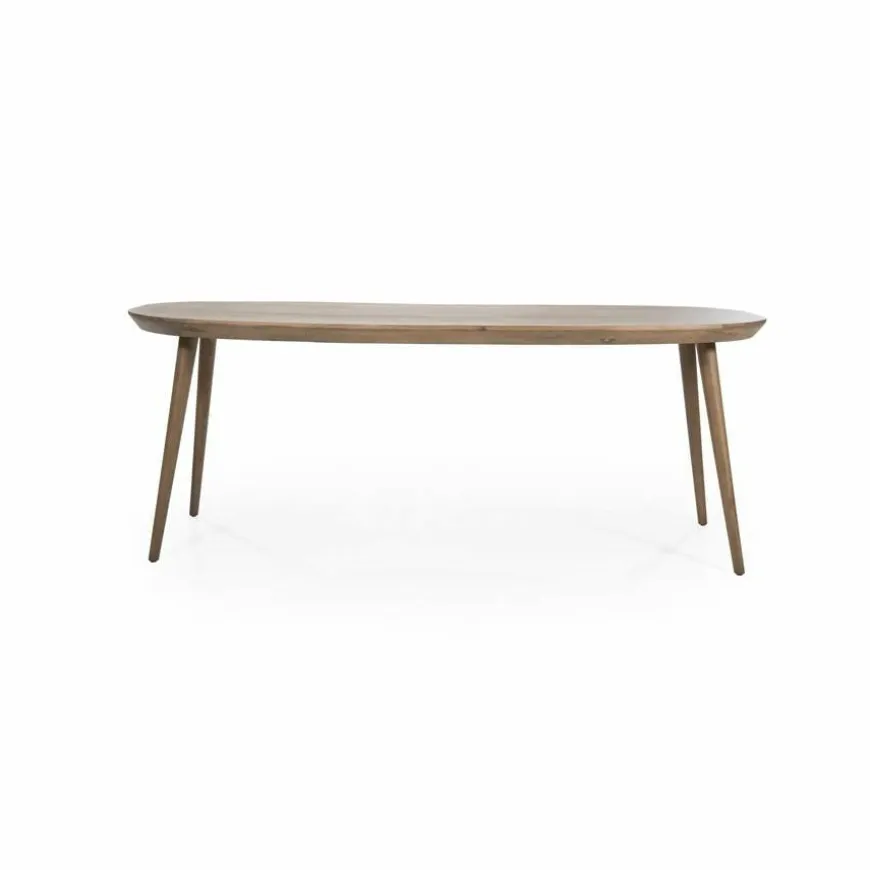 Eleonora Eettafel Elijah 220x100 cm - bruin