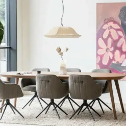 Eleonora Eettafel Elijah 260x100 cm - bruin