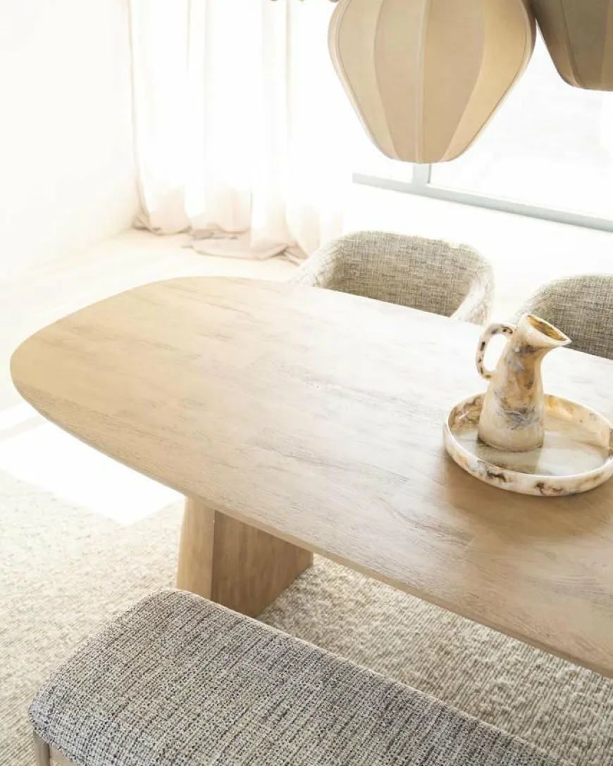 Eleonora Eettafel Lune 240x105 cm - naturel