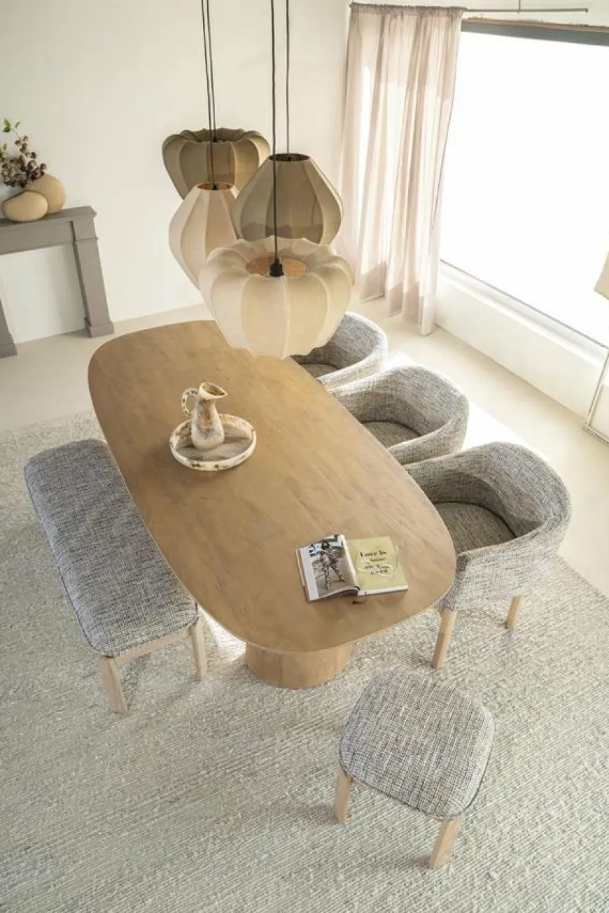 Eleonora Eettafel Lune 240x105 cm - naturel