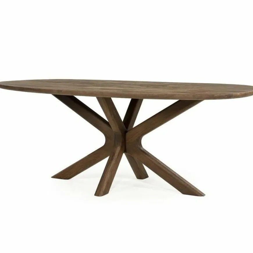 Eleonora Eettafel Tycho 210x110 cm - lichtbruin