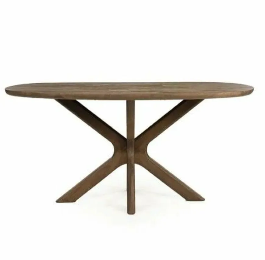 Eleonora Eettafel Tycho 160x110 cm - lichtbruin