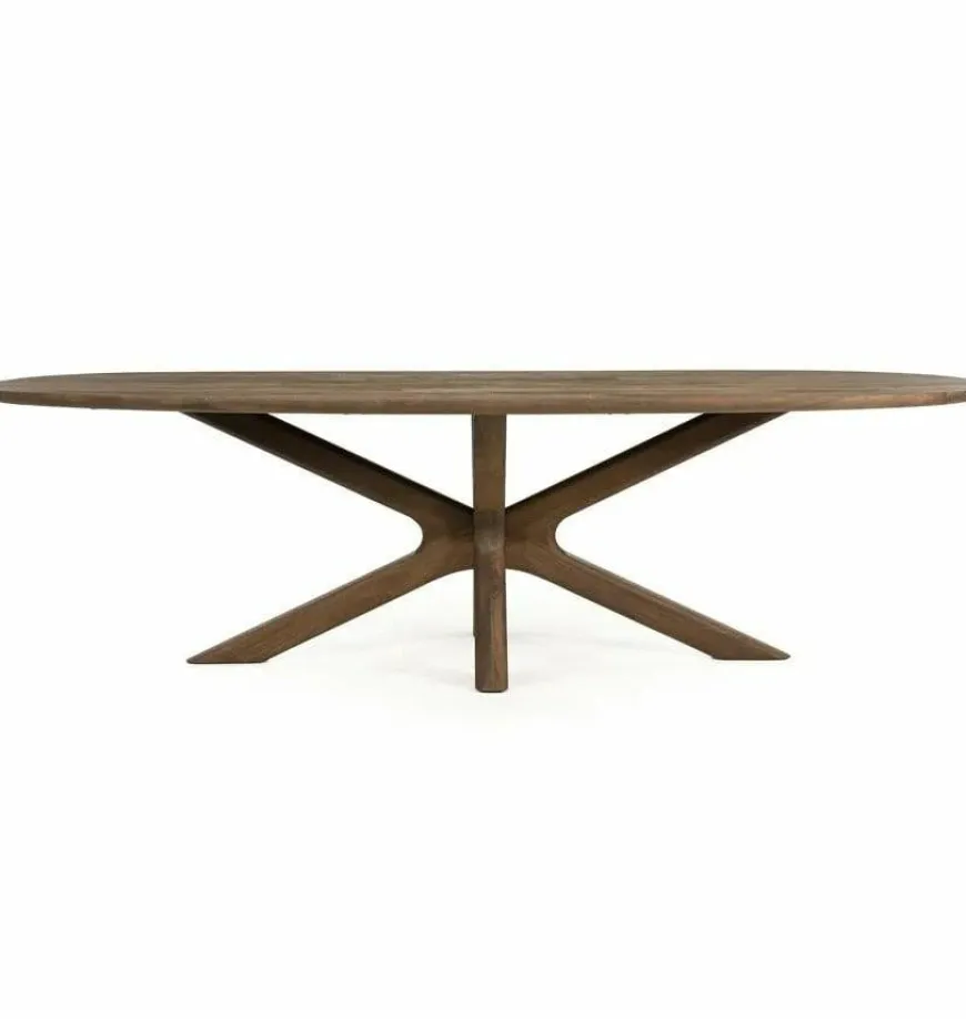 Eleonora Eettafel Tycho 260x110 cm - lichtbruin